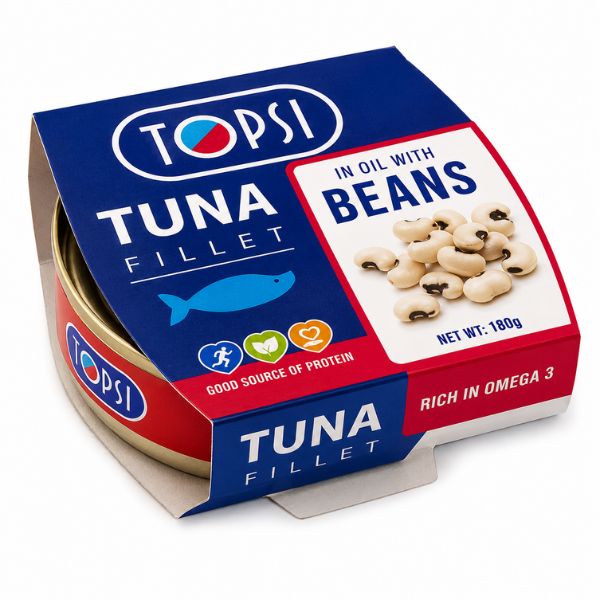 Topsi Trout Fillet with Black Beans, 210gr