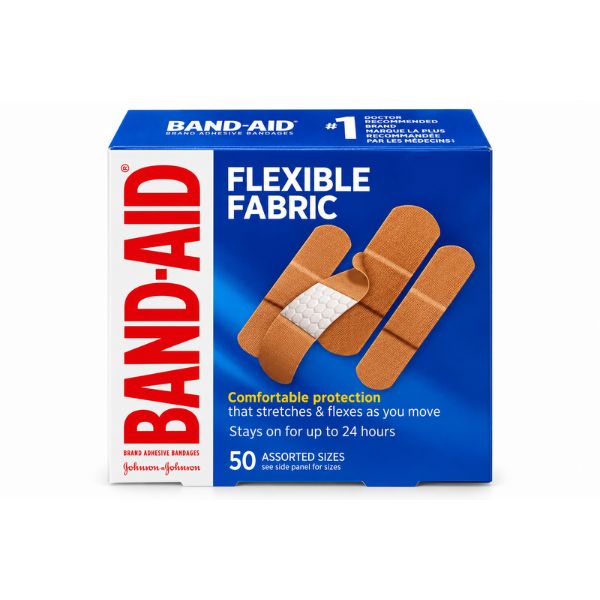 Band-Aid Flexible Fabric Assorted Size, 50's