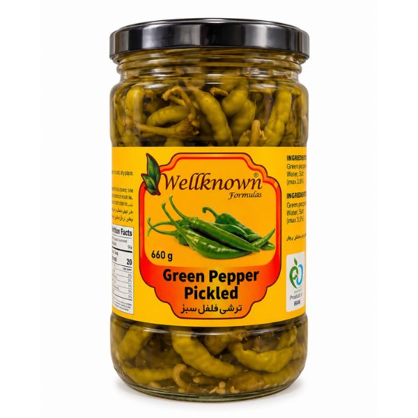 Wellknown Green Pepper Pickled, 660gr