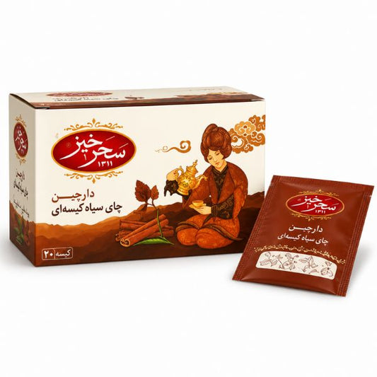 Saharkhiz Black Cinnamon Teabag, 20ct