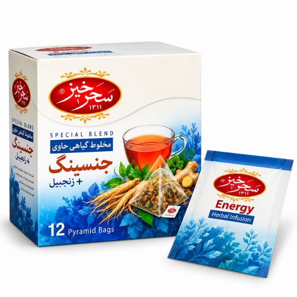 Saharkhiz Ginseng/Ginger Infusion, 12bag