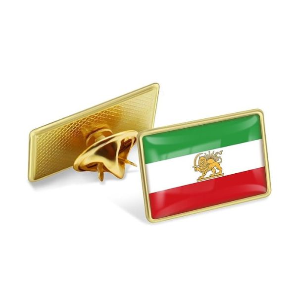 Iran Pin V-Iran Flag Pin | Lion & Sun Persian Heritage Lapel Pin | Vicinity Mart