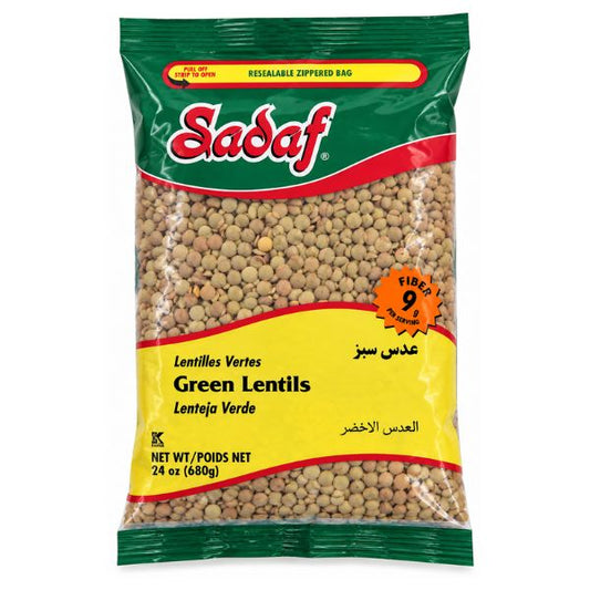 Sadaf Green Lentils, 680gr