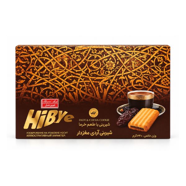 Shirin Asal Date & Cocoa Biscuits, 340gr