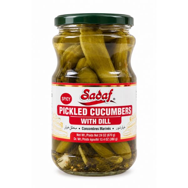 Sadaf Pickled Cucumber Spicy, 670gr