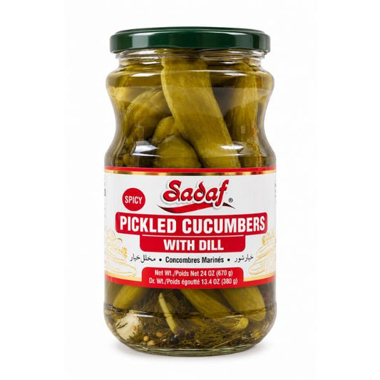 Sadaf Pickled Cucumber Spicy, 670gr