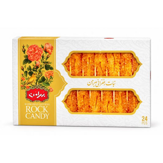 Bahraman Saffron Rock Candy, 24 Stick
