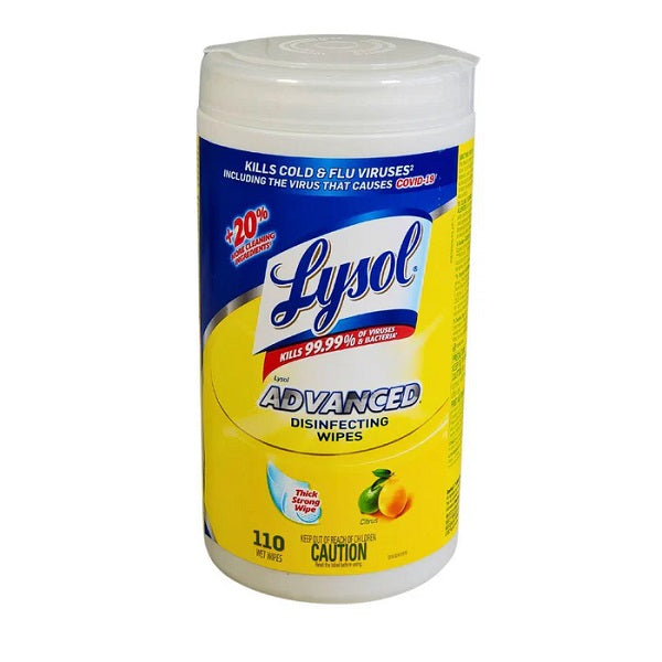 Lysol Disinfecting Wipes Citrus, 110ct