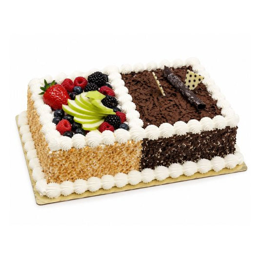 V-Half & Half Cake 8"