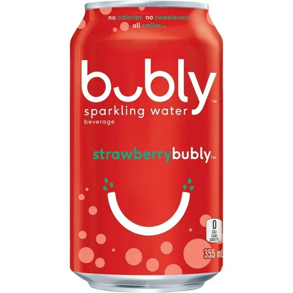 Bubly Sparkling Water Strawberry, 335ml