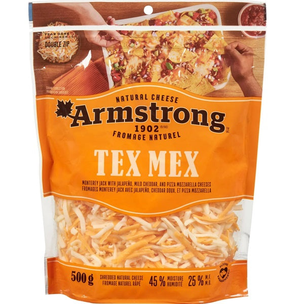 Armstrong Tex Mex Shredded Cheese , 500gr