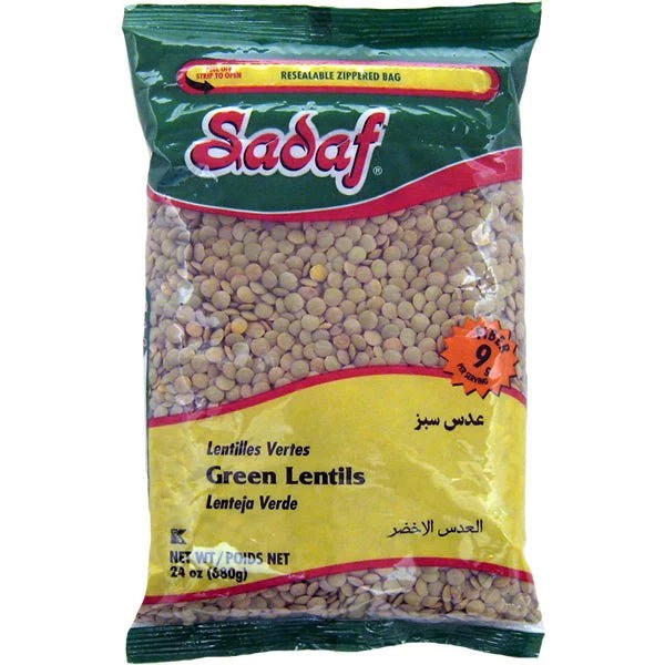 Sadaf Green Lentils, 680gr