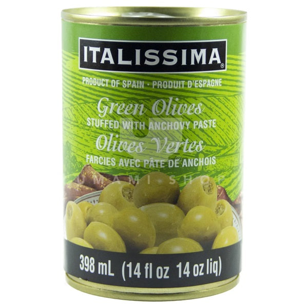 Italissima Green Olives With Anchovy Paste, 398ml