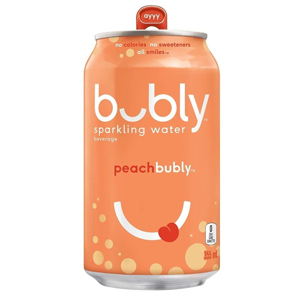 Bubly Sparkling Peach, 335ml