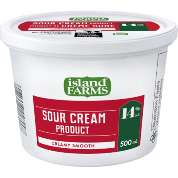 Island Farm %14 Sour Cream, 750g