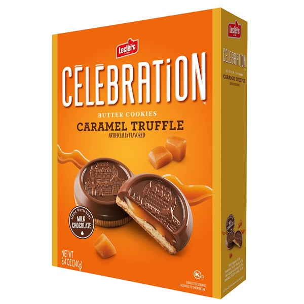 Leclerc Celebration Caramel Chocolate Cookie, 240gr