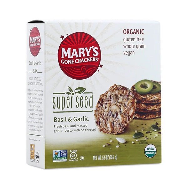 Mary's Super Seed Basil & Garlic, 156gr