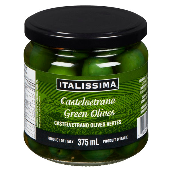 Italissima Organic Castelvetrano Olives, 375ml