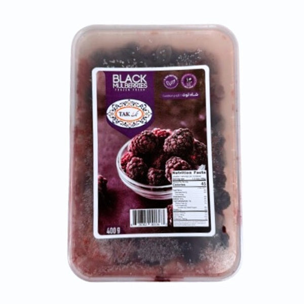 Tak Food Frozen Black Mulberries, 400gr