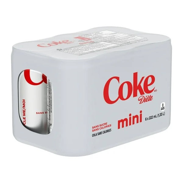 Coca-Cola Diet Mini, 6*222ml