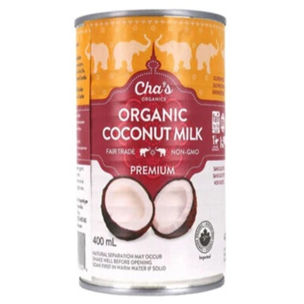 Cha's Organic Coconut Milk, 400ml