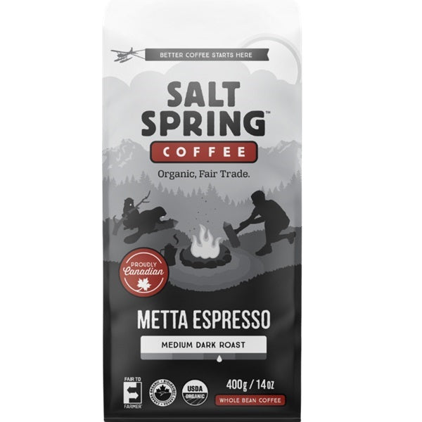 Salt Spring Whole Bean Metta Coffee, 400gr