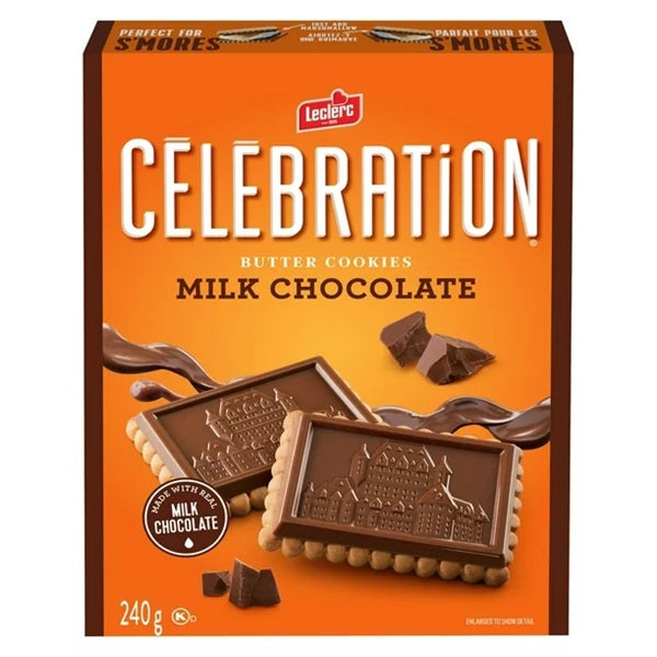 Leclerc Celebration Milk Chocolate Cookie, 240gr