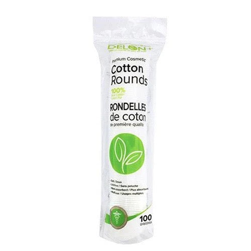 Delon Premium Cotton Rounds, 100ct