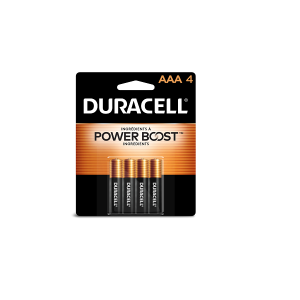 Duracell Coppertop Battery AAA4, 4ct