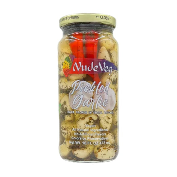 Nude Veg Pickled Garlic, 473mL