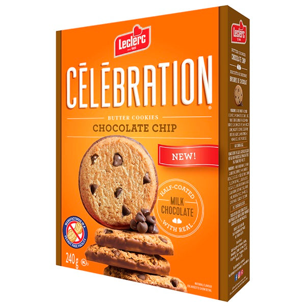 Leclerc Celebration Chocolate Chip Cookie, 240gr