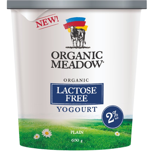 Organic Meadow 2% Organic Lactose Free Yogurt, 650gr