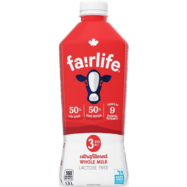 Fairlife 3.25% Lactose Free Milk, 1.5L