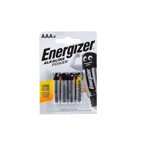 Energizer Alkaline Battery AAA4, 4ct