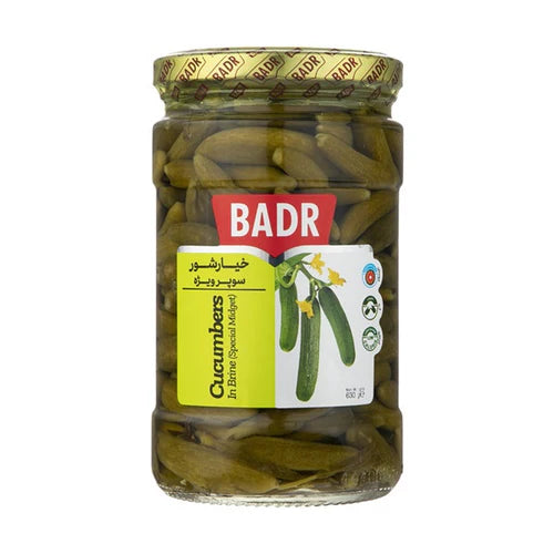 Badr Pickles Cucumbers in Brine, Special, 630gr