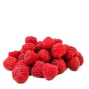 fresh red raspberries 