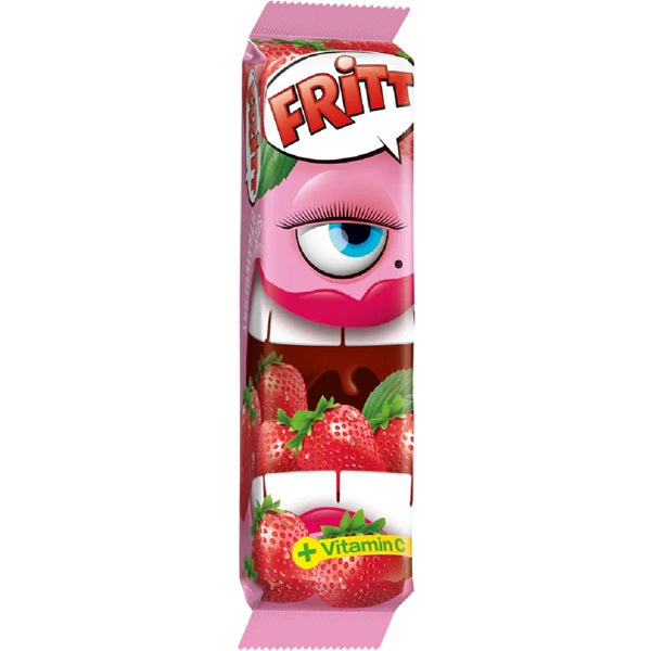 Fritt Chewy Candy Strawberry, 6 Strips