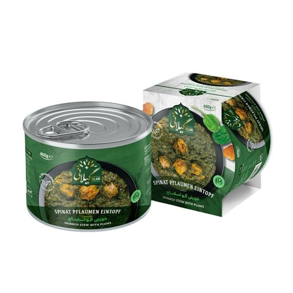 gilani spinach stew with plums