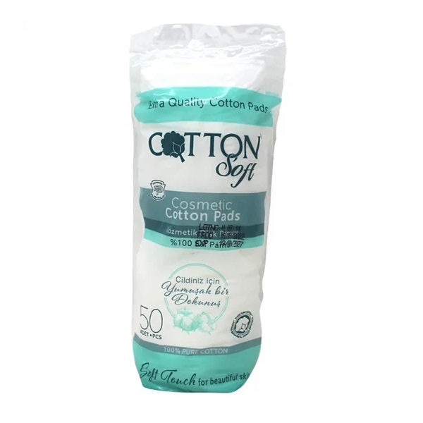 Cotton Soft Cosmetic Pads, 50ct