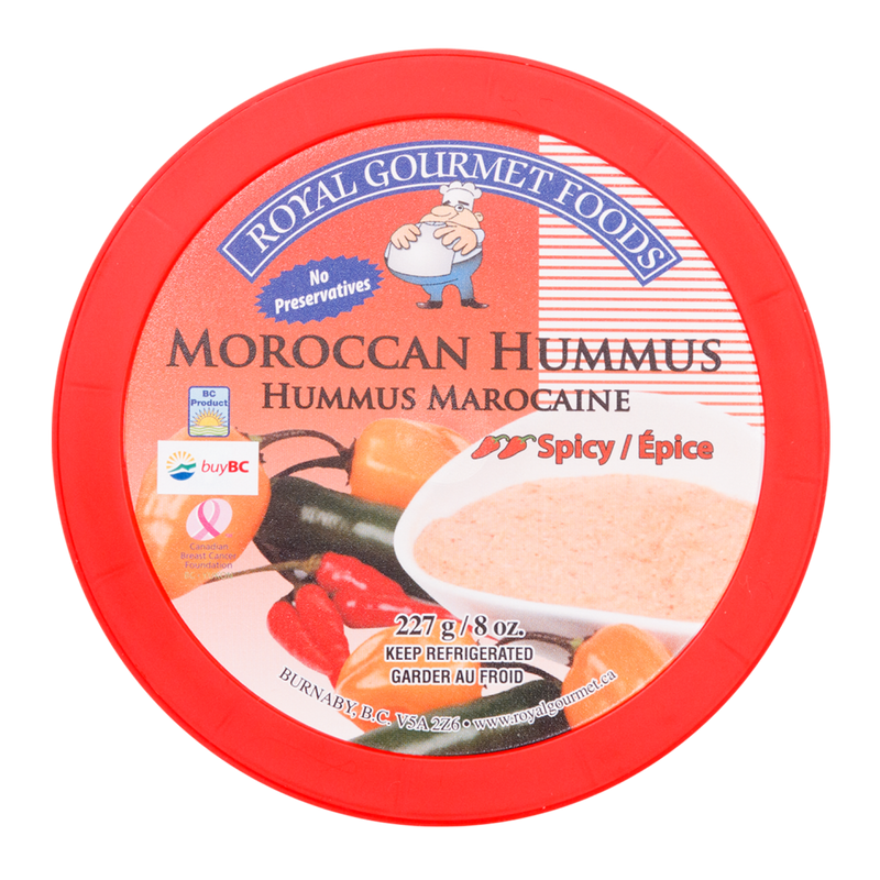 Royal Gourmet Foods Moroccan Hummus, 227gr