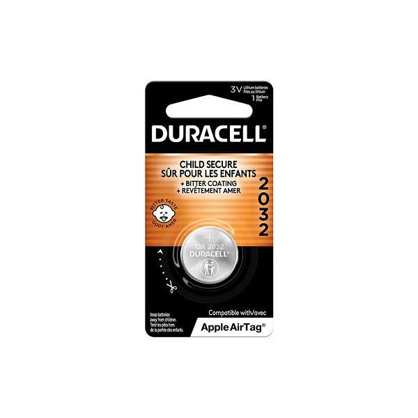 Duracell 2032 3V Lithium Coin Battery, 6ct