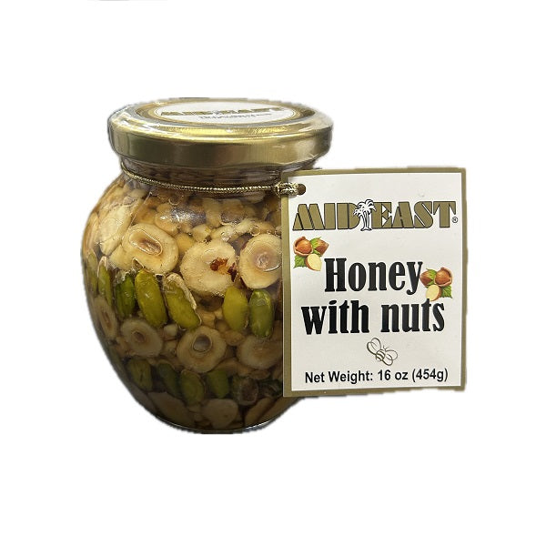 M.E Honey with Nuts 454 Gr