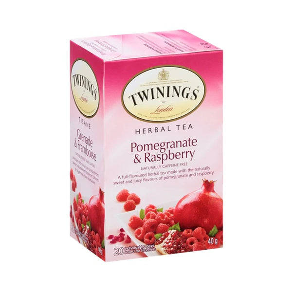 Twinings Pomegranate & Raspberry Herbal Teabag, 20ct