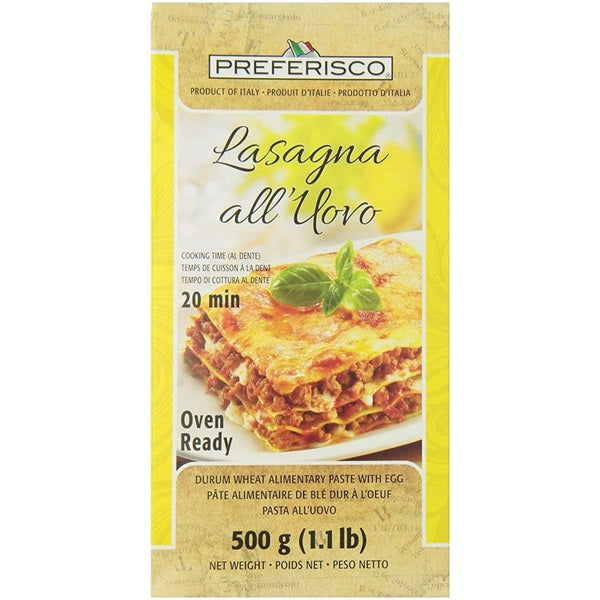 Preferisco Lasagna Egg Oven Ready, 500gr