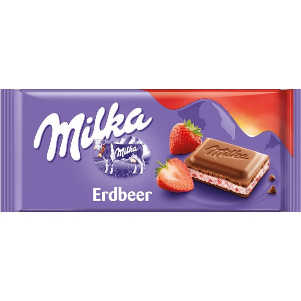 Milka Chocolate Strawberry, 100gr