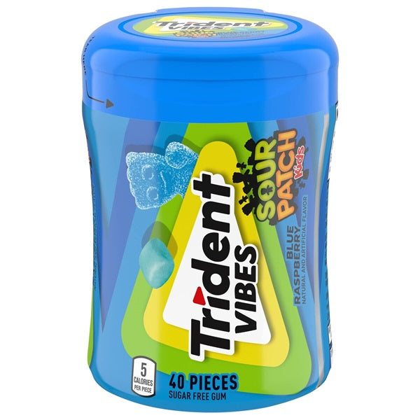 Trident Sour Patch Sugar Free Gum Blue, 40pc