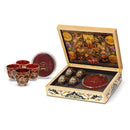 saffron gift box with cups
