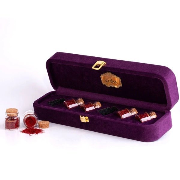 saffron velvet gift box