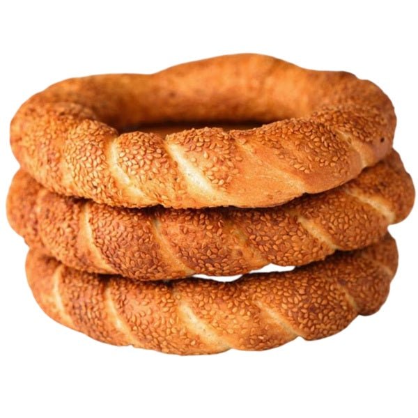 sesame-coated Turkish Simit breads