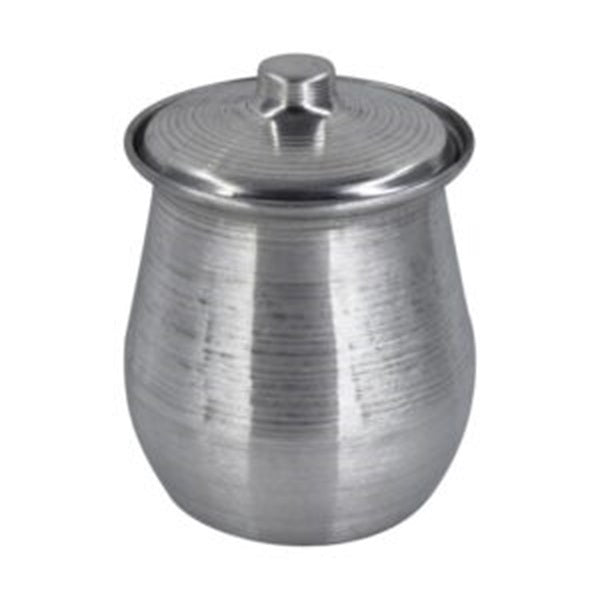 silver steel Dizi pot with a lid. roohi